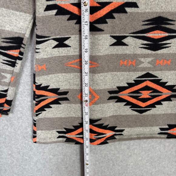 Living Doll Sweater Womens‎ XL Tan Gray Aztec Southwestern Tribal Tunic Thin - Picture 5 of 9